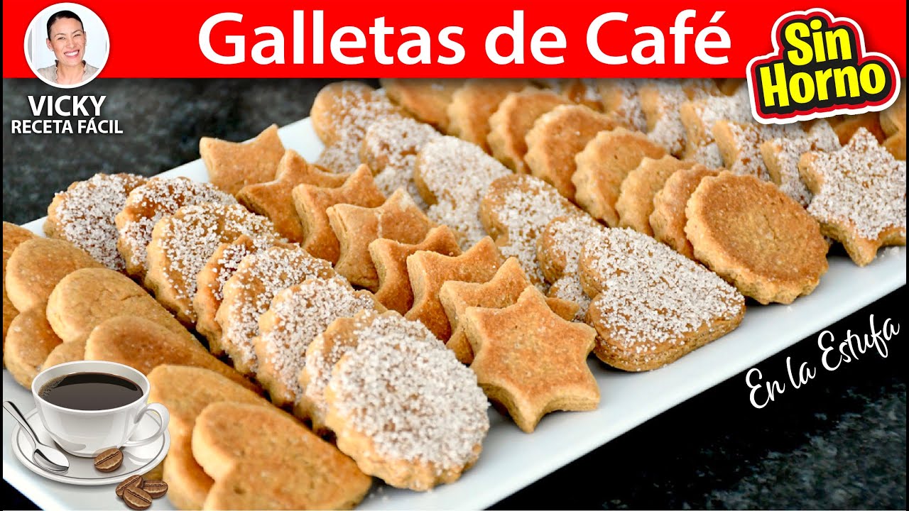 GALLETAS DE CAFE SIN HORNO | Vicky Receta Facil | VICKY RECETA FACIL