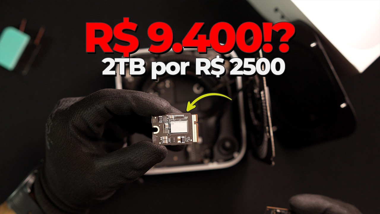 Troquei o SSD do Mac mini M4 para 2TB gastando R$ 2.500 - YouTube