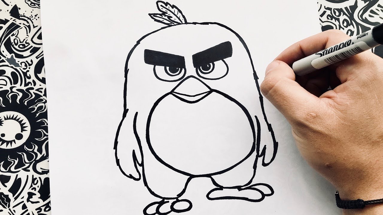 🔥 Como Dibujar el Pajaro Rojo Angry Birds | 🔥 how to draw the red angry  bird - thptnganamst.edu.vn