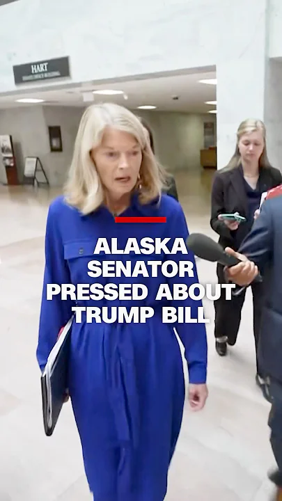 Alaska Republican Sen. Murkowski pressed about Trump policy bill vote