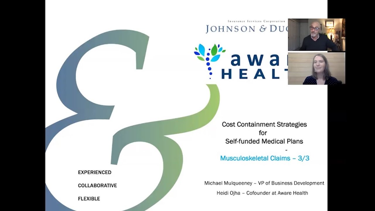 MSK3 - Cost Containment Strategies for Self-Funded Medical Plans.  Final session of a series of  3.