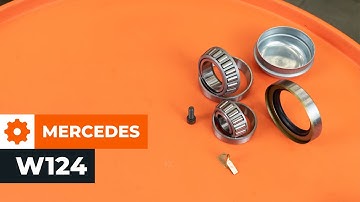 How to change front wheel bearing on MERCEDES W124 [TUTORIAL AUTODOC]