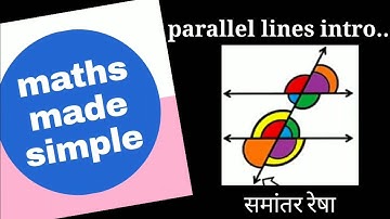 Parallel Lines & Transversal  समांतर रेषा आणि छेदिका