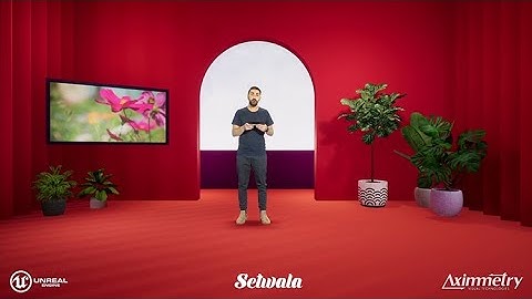 Talk Show Set for Virtual Production in Unreal engine for Aximmetry