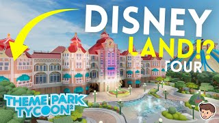 🎢 Is This The BEST DISNEYLAND In Theme Park Tycoon 2 Ever?! | Tour | Kosii