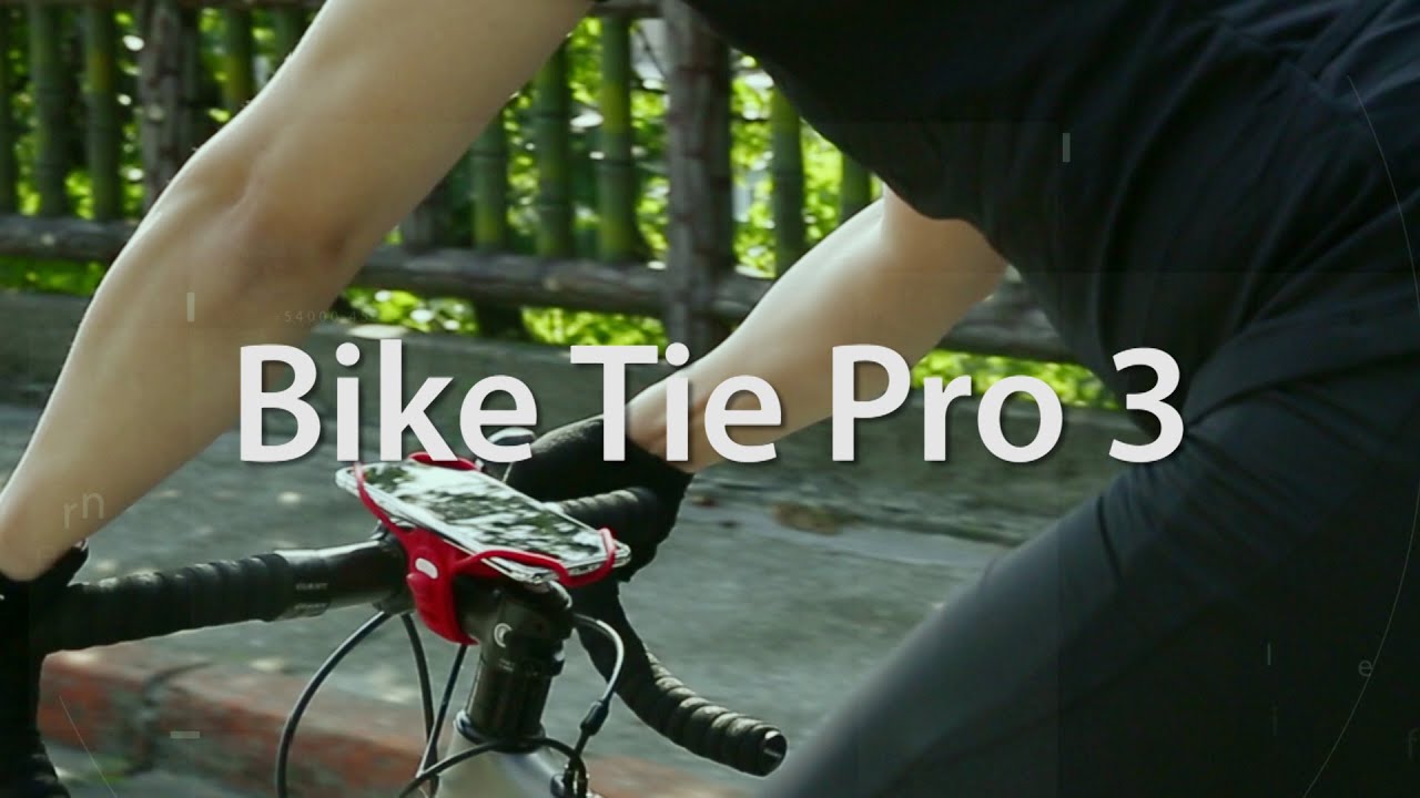 便利で空気抵抗少ない 高い衝撃吸収力のスマホホルダー バイクタイプロ 3 Bike Tie Pro 3 様々なステムに適用 Bone Collection Japan Youtube