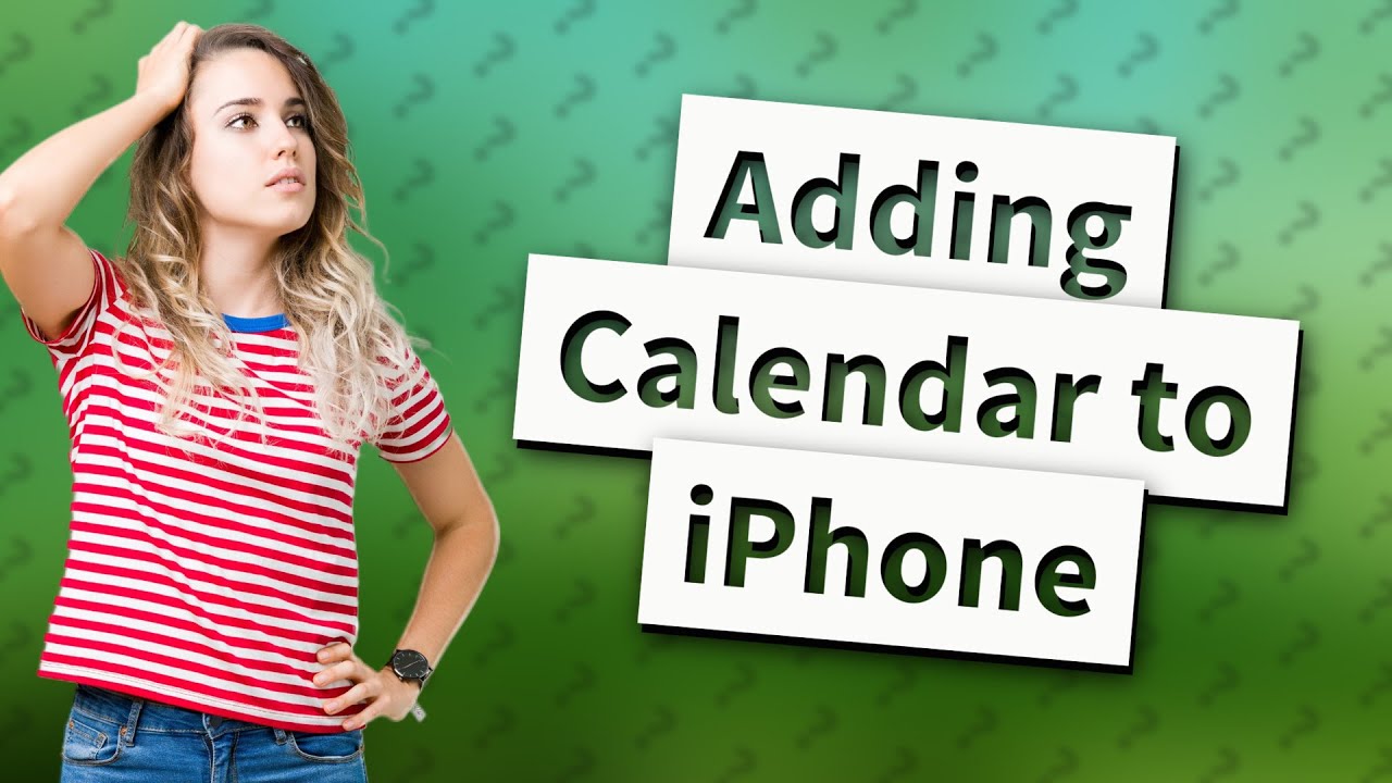 How Do I Add A Calendar To My IPhone Google Calendar YouTube