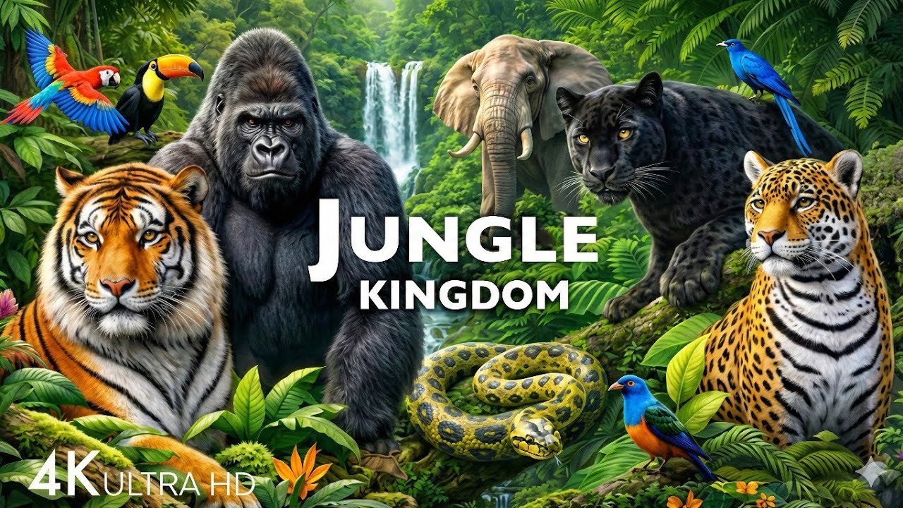 JUNGLE ANIMAL DISCOVERY / 60FPS 4K ULTRA HD 