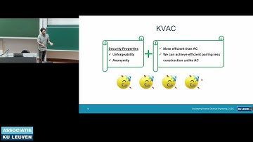 COSIC Seminar "Keyed-Verification Anonymous Credentials with... " (Omid Mirzamohammadi, COSIC)