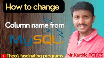 Column name|How to set column alias|#Theosfascinatingprograms#mysql #database #sql #mysqldba
