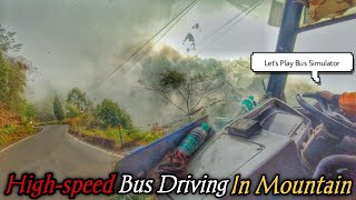 High-Speed NBSTC Bus Driving In Mountain ||  Drive The Bus Like Bus Simulator Game || Ridez & Vlogs screenshot 5