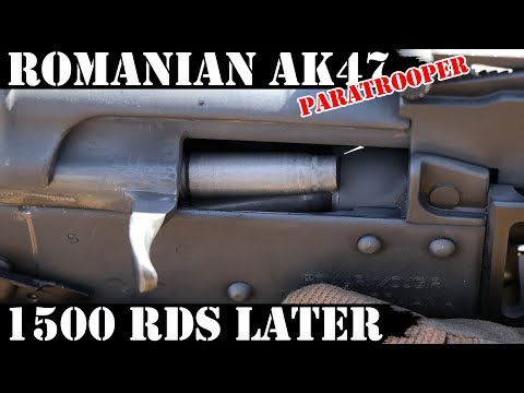 Romanian AK47 - Paratrooper 1500 Rounds Later!