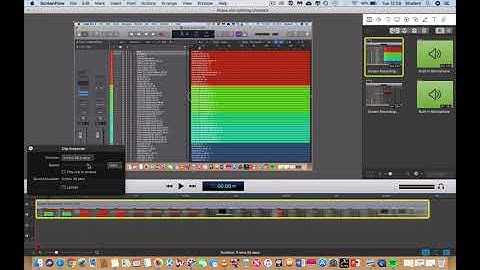 Speeding up and slowing down video clips in Screenflow
