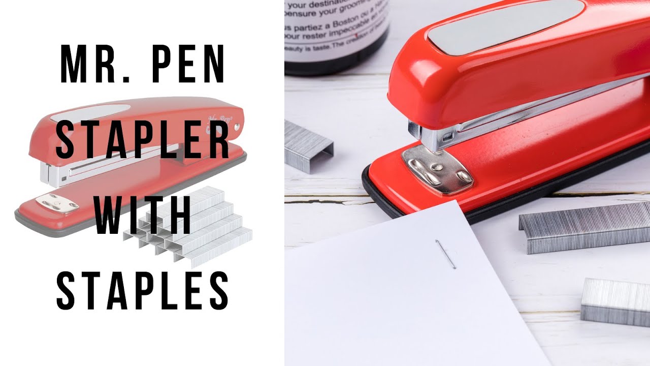 Mr. Pen Stapler with Staples YouTube