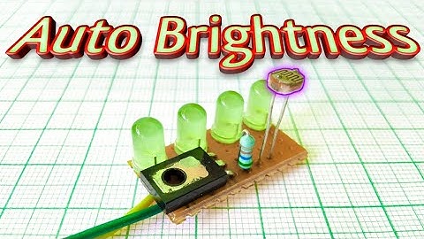 Automatic LED brightness control with LDR and transistor