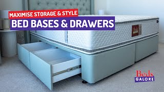 Maximise Bedroom Storage: Beds Galore Bed Bases with Large Drawers | Home Organising Tips