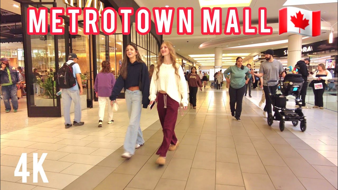 🇨🇦  [4K] 🛍 Walking Around Metrotown Mall in Burnaby BC Canada 