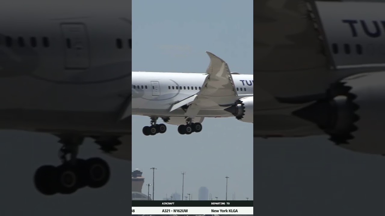 Turkish Airlines 787 Landing@DFW International Airport Dallas Texas “Wingflex and all” #planespot