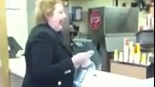 Crazy Lady at Wendy's Wants a Chicken Sandwich!! (corrected audio)