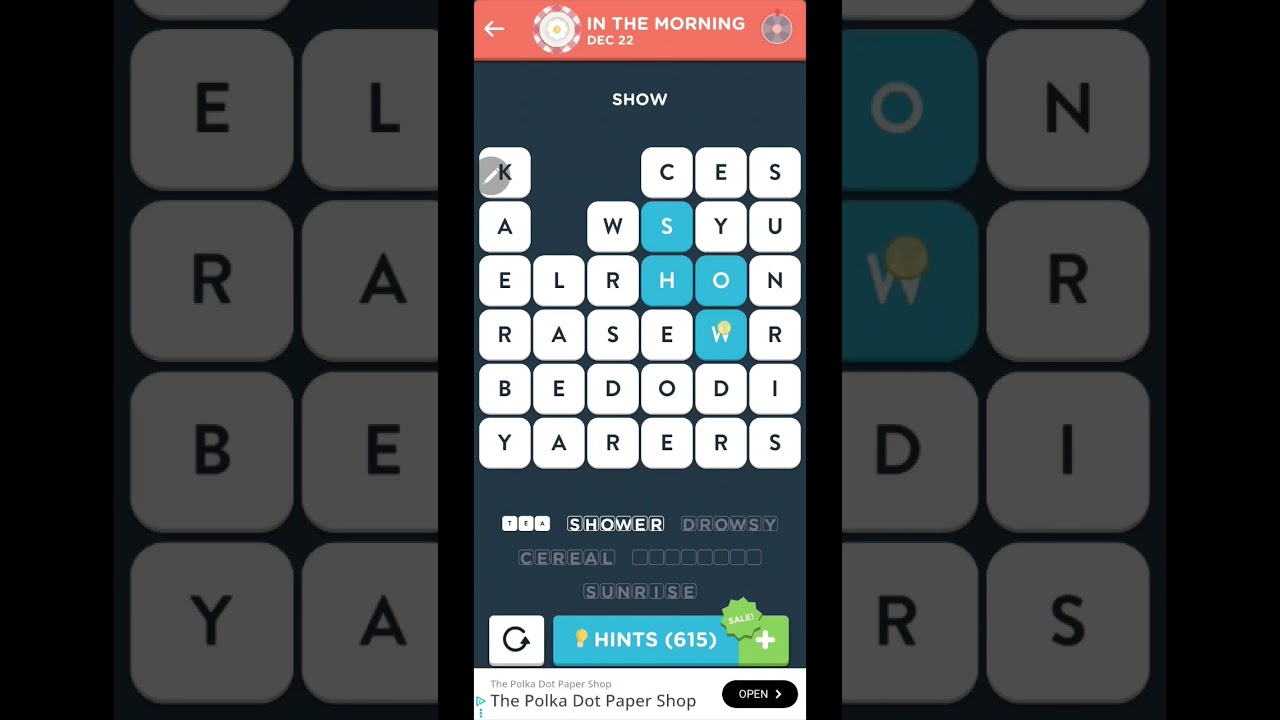 WordBrain 2 Daily Walkthrough - December 22, 2025