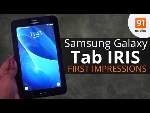 Samsung Galaxy Tab IRIS : First Impressions | First Look | Event