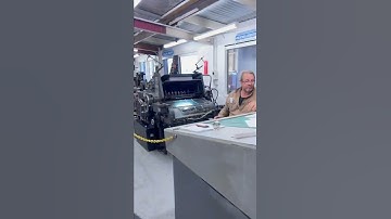 Oldest Printing machine used in New Zealand #shorts #nzvlog #placetovisitauckland#printing #press