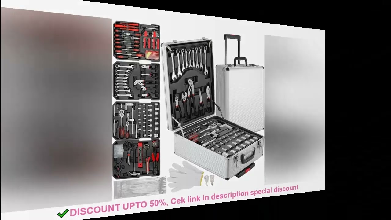 799pcs Mechanic Tool Set Home Repair Tool kit Wrenches Socket with Trolley Case Hand Tools for Daily