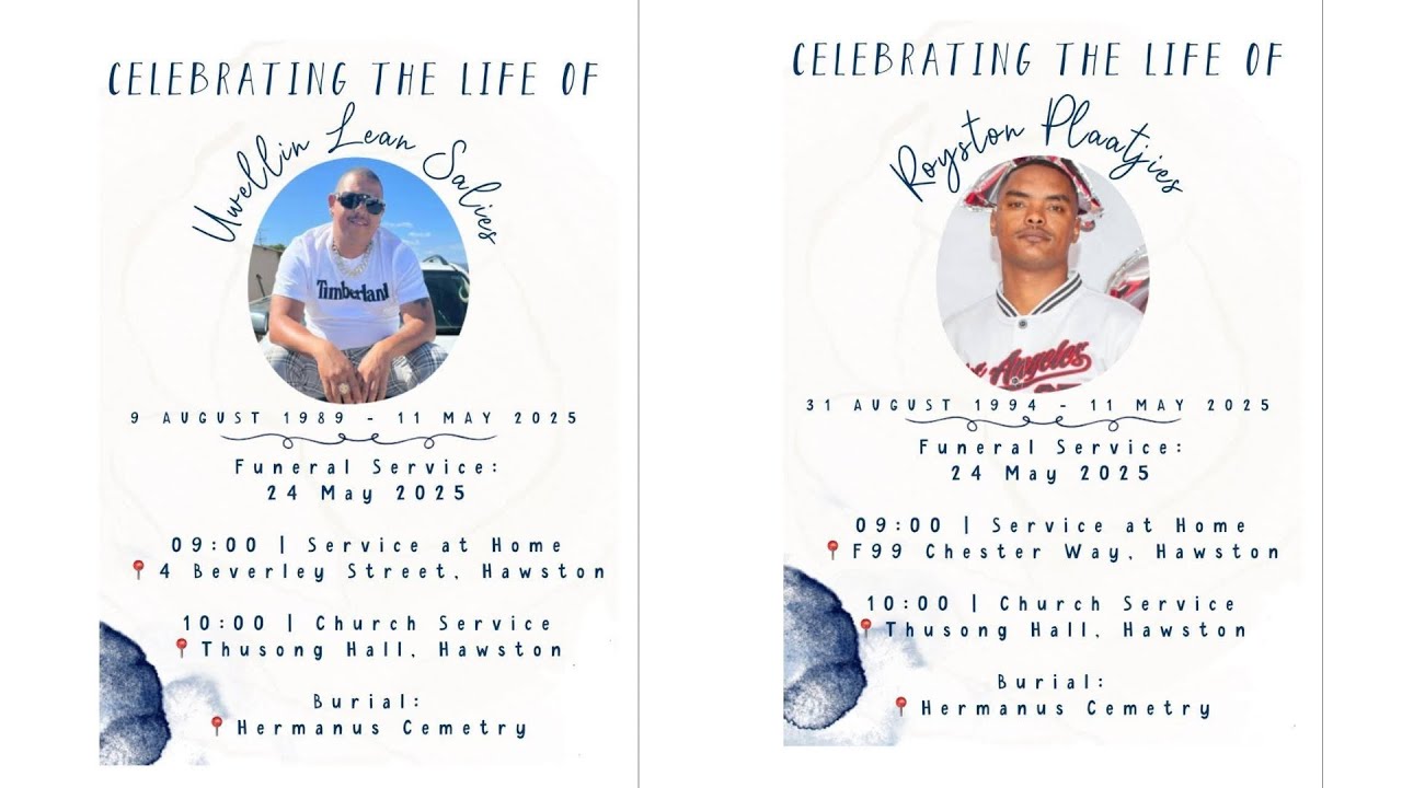 Graveyard Service of late Uwellin Sallies & Royston Plaatjies