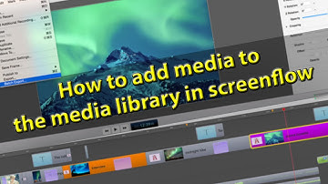 Screenflow Tutorial - How to add media to the media library in screenflow