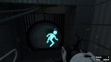 Portal 2 The courtesy call Cube momentum Speedrun.
