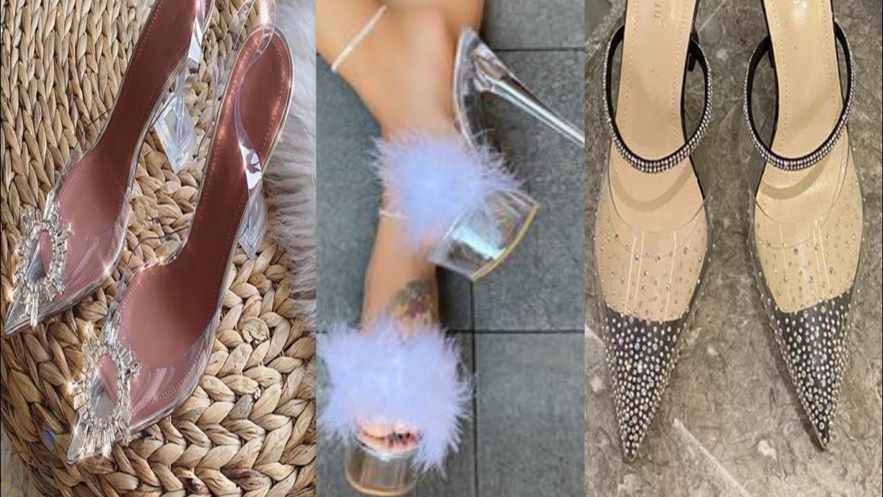 transparent and clear heels 👠