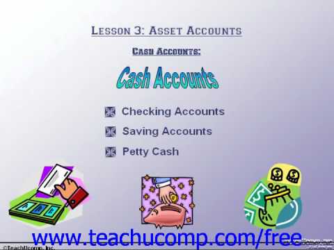 Accounting Tutorial Cash Accounts Training Lesson 3.2