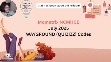 July Mometrix 2025! NCE Wayground (Quizizz)