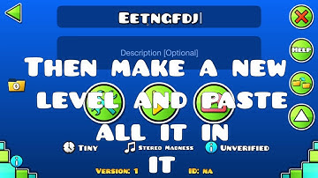 HOW TO COPY OFFICIAL LEVELS! (With hacks)
