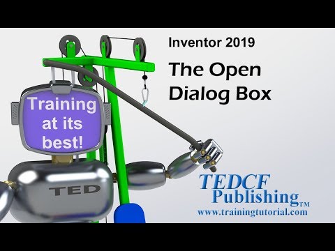 The Open Dialog Box - Autodesk Inventor 2019