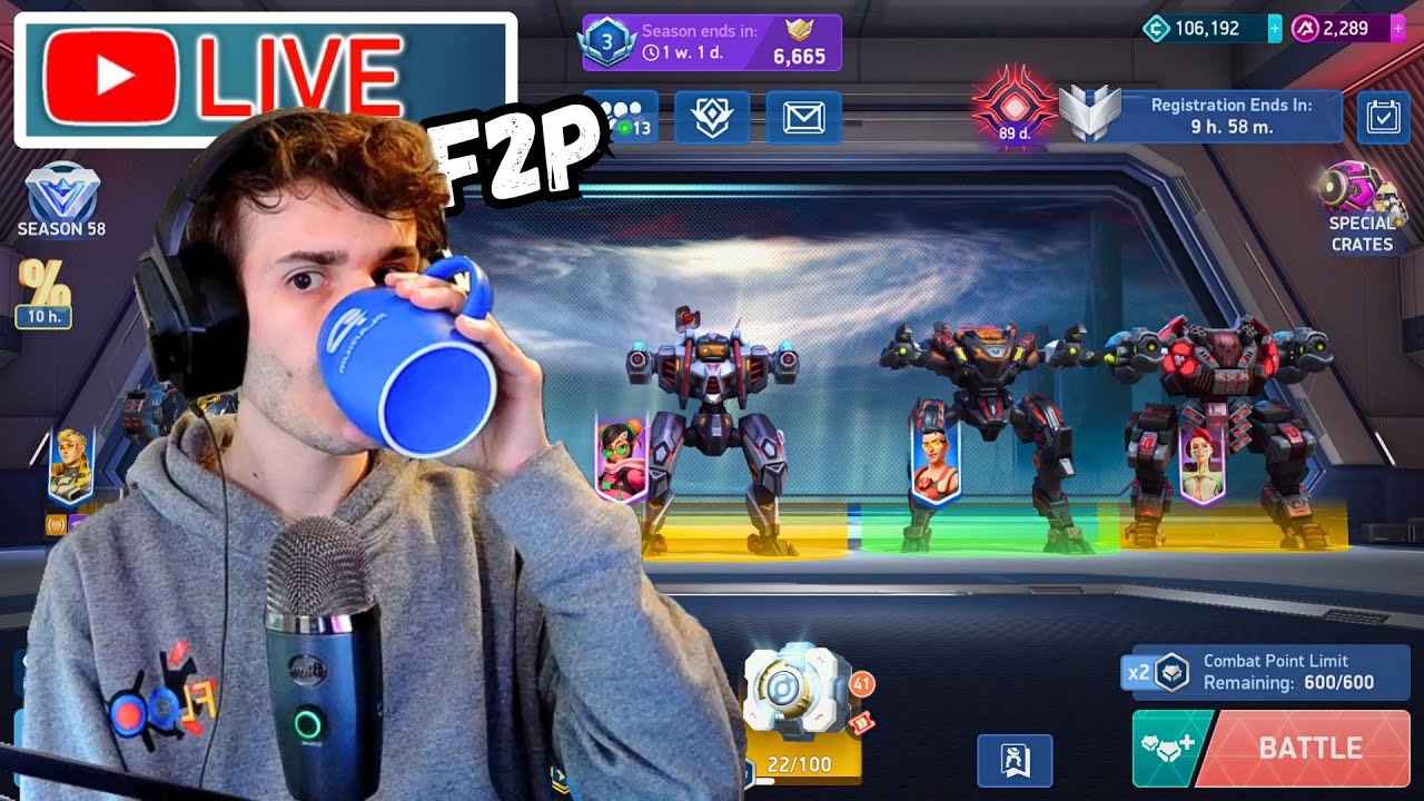 🔴 F2P Account Grind - Mech Arena