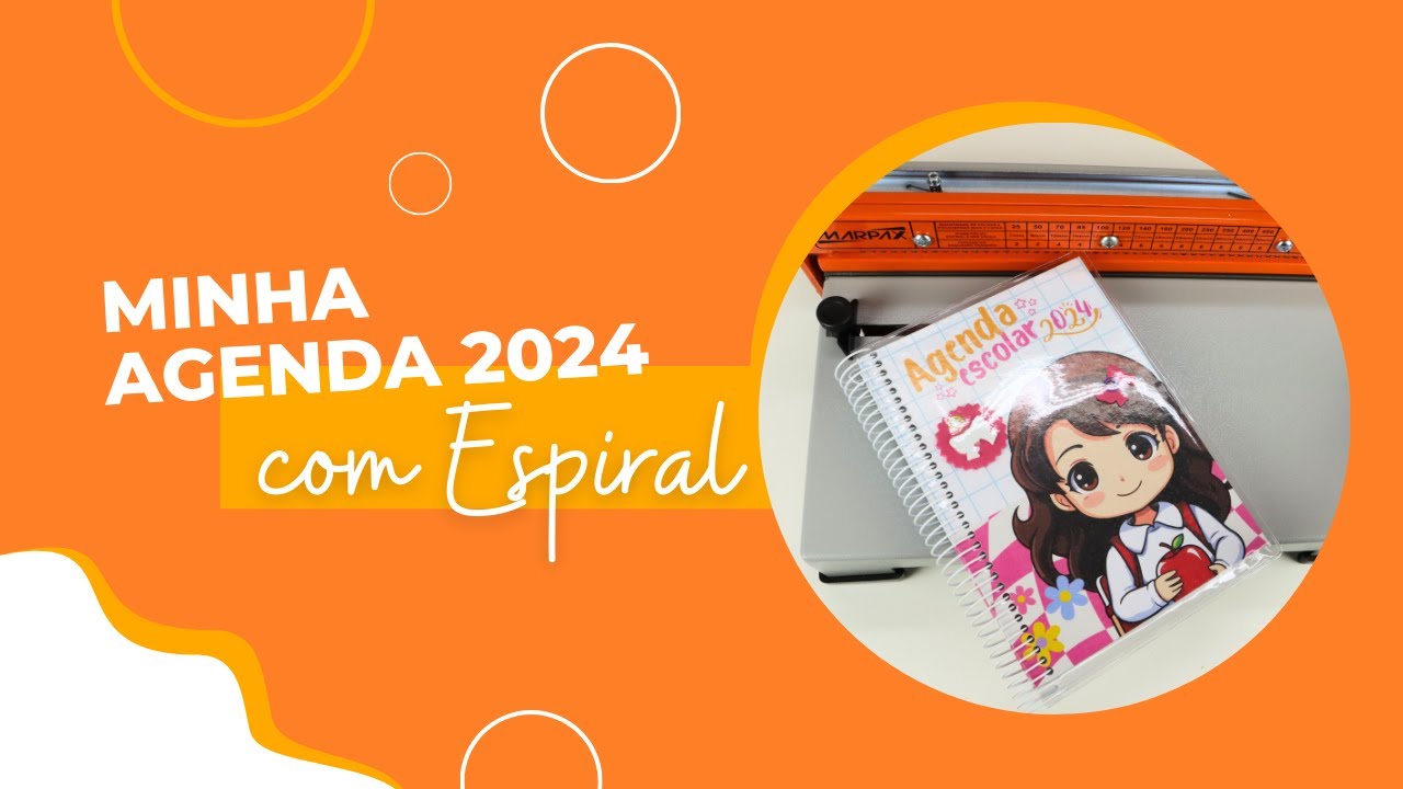 Capa do vídeo Minha Agenda 2024: Encadernação com Espiral passo a passo | Marpax