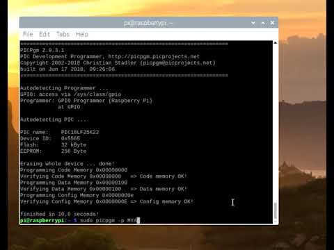 Programming PIC microcntroller with Raspberry Pi