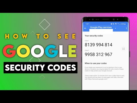 How to get google account security code ? Gmail ka security code kaise pta lgaye