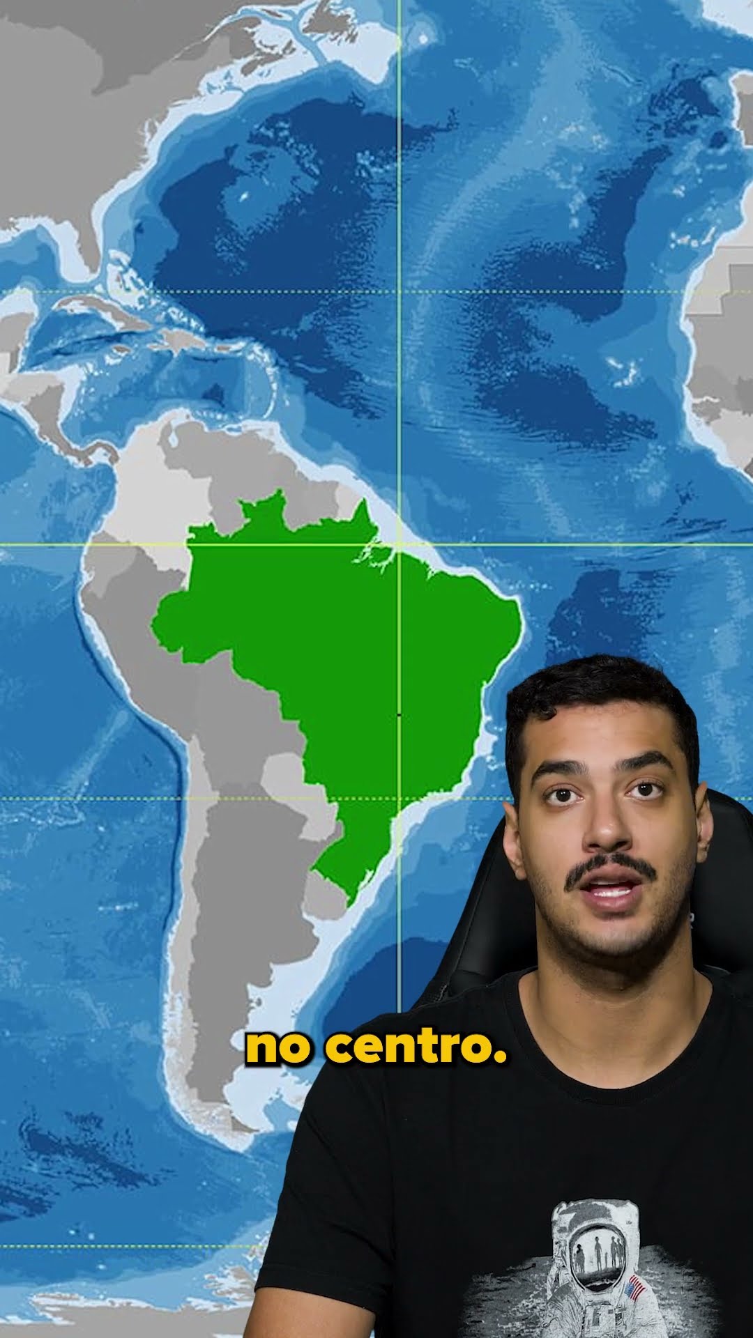 BRASIL NO CENTRO DO MUNDO? Com quantos anos você DESCOBRIU?