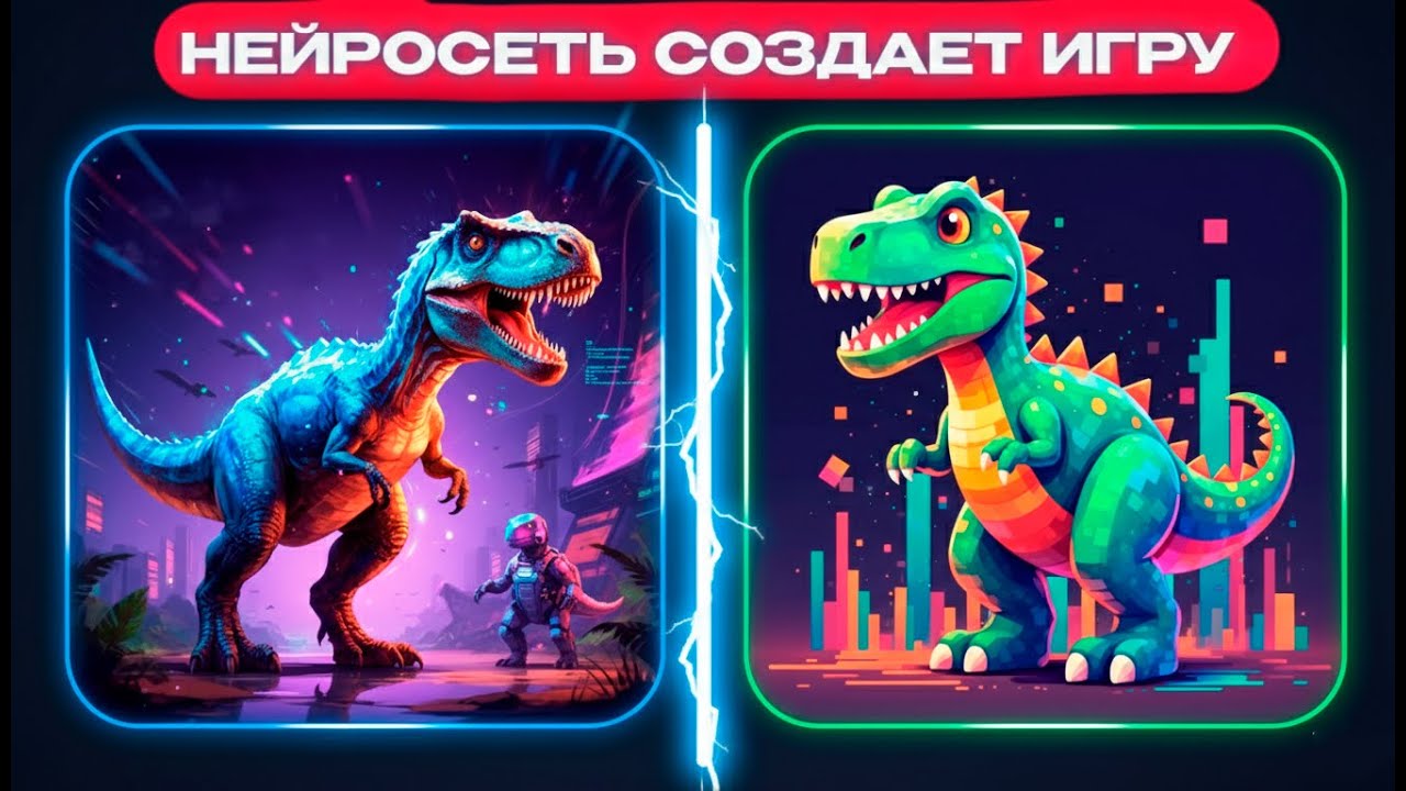 НЕЙРОСЕТЬ ДЕЛАЕТ ИГРУ ПРО GOOGLE ДИНОЗАВРИКА!