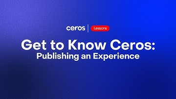 Get to Know Ceros: Publishing an Experience