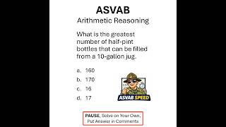 ASVAB Speed: Arithmetic Reasoning Question #9 (60 seconds)