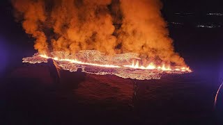 Lava Und Glühende Erdspalten Auf Island