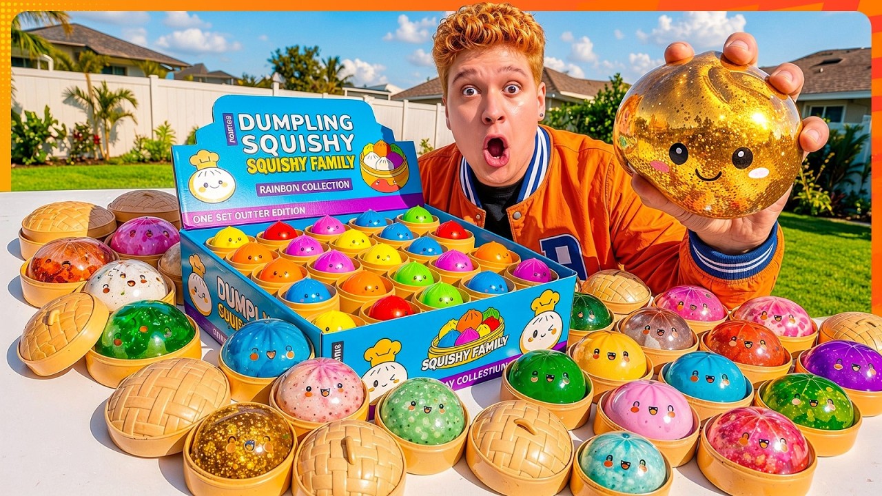 COMPREI UMA CAIXA MISTERIOSA COM MINI DUMPLING SQUISHYS ULTRA RAROS!