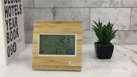 Eco Friendly LCD Weather Station Clock