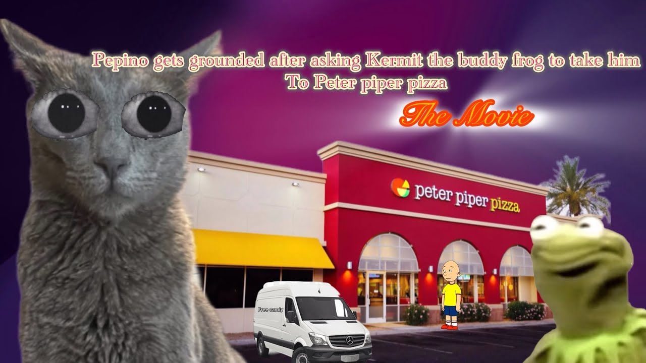 Pepino gets grounded after Asking  Kermit the buddy Frog to Take him To Peter piper pizza: A Movie 