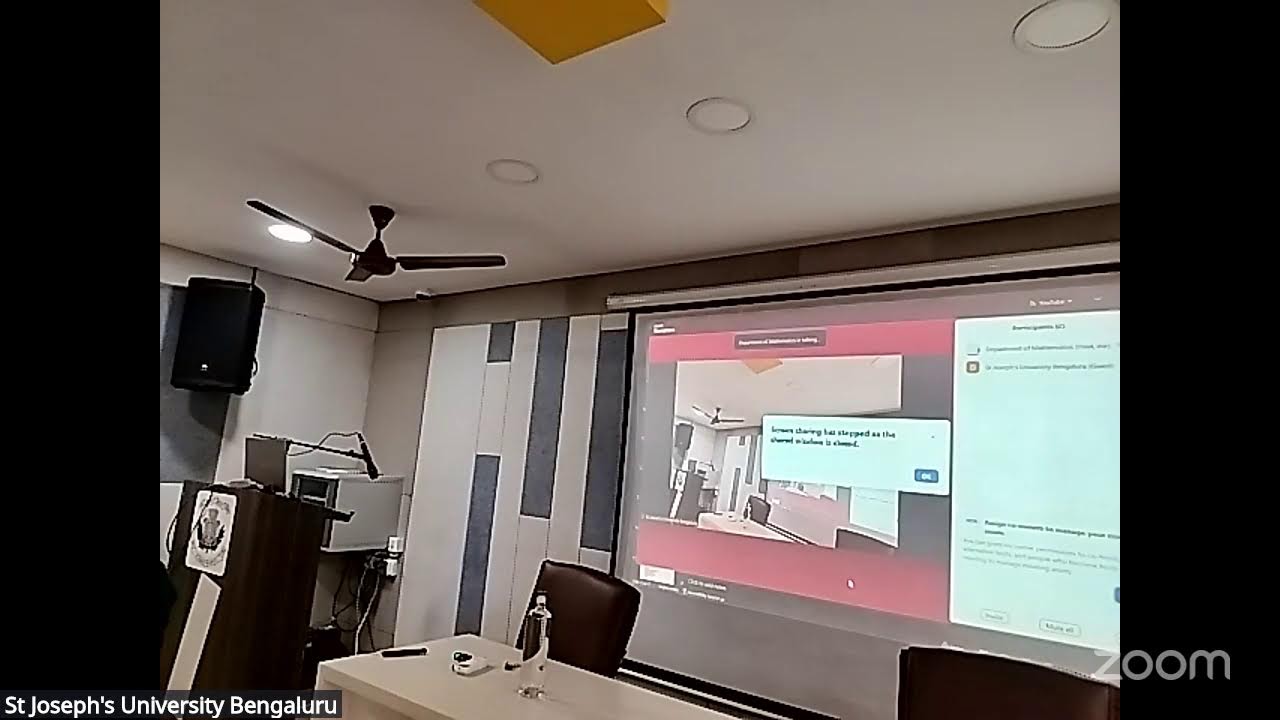 Mathematics Department Colloquium, St Joseph's University Bengaluru