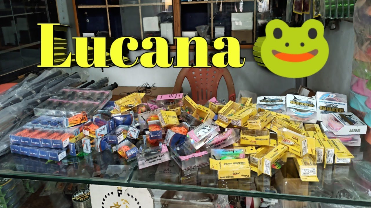 Lucana frog // Lucana paco spinner // solid fiber rod available in // the great Indian fishing