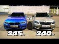 Вот это БИТВА!!! Octavia A7 1.8T 4x4 (Stage 2) vs BMW F30 328i ГОНКА